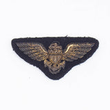 40s WW2 Bullion US Navy Aviator Wings Patch