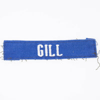 60s Vietnam War 'Gill' USAF Name Tape