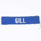 60s Vietnam War 'Gill' USAF Name Tape