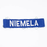 60s Vietnam War 'Niemela' USAF Name Tape