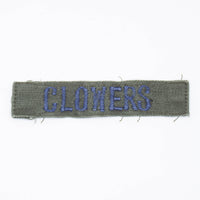 60s Vietnam War 'Clowers' USAF Name Tape