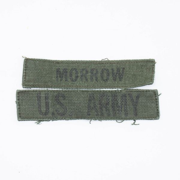 60s Vietnam War Subdued Stamped 'Morrow' Tape Set