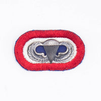 60s Vietnam War Cut Edge 82nd Airborne HQ Oval & Jump Wings