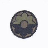 60s Vietnam War Subdued On-Twill 9th Infantry Division SSI Patch