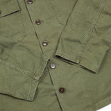 50s Vintage US Army HBT Utility Shirt - Small