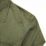 50s Vintage US Army HBT Utility Shirt - Small