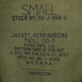 50s Vintage US Army HBT Utility Shirt - Small