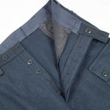Deadstock 80s Vintage Finnish Civil Defence Wool Trousers - 36x34