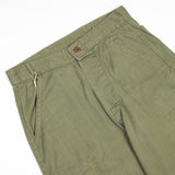 Rare 50s Vintage French-Modified HBT Trousers - 29x34