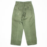 60s Vintage OG-107 Sateen Utility Trousers - 28x29