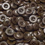 6x Original 40s-50s WW2 British Army 1.75cm Brown Plastic Buttons