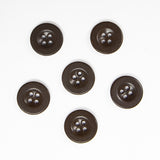 6x Original 40s-50s WW2 British Army 1.75cm Brown Plastic Buttons