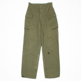 40s WW2 Vintage US Army HBT Trousers - 28x33