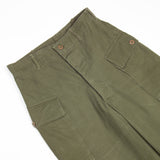 40s WW2 Vintage US Army HBT Trousers - 28x33