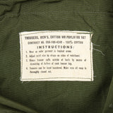 Deadstock 1966 Vietnam War Poplin Tropical Combat Trousers - 32x32