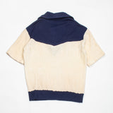 Deadstock 60s Vintage Towelling / Terry Cloth Pullover Shirt - Small