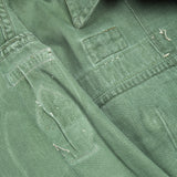 60s Vietnam War Vintage Special Forces OG-107 Utility Shirt - Medium