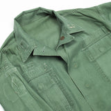 60s Vietnam War Vintage Special Forces OG-107 Utility Shirt - Medium