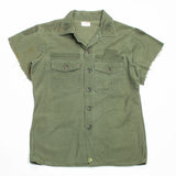Distressed Vietnam War Vintage 3rd Pattern OG-107 Utility Shirt - Medium
