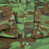 Rare 60s Vietnam War Vintage Poplin ARVN BDQ ERDL Shirt - Small