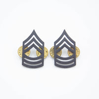 US Army Subdued Master Sergeant Rank Collar Insignia