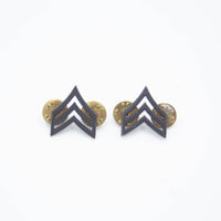 60s US Army Pin-On Sergeant Rank Collar Insignia