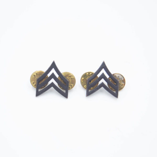 60s US Army Pin-On Sergeant Rank Collar Insignia – Omega Militaria