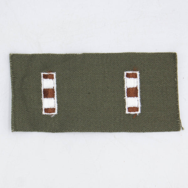 60s Vintage Chief Warrant Officer Collar Insignia Patch Set