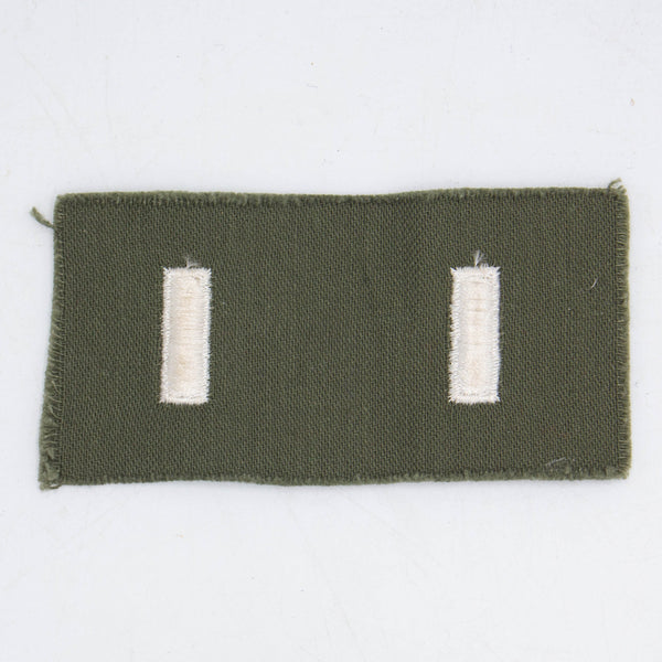 60s Vintage 1st Lieutenant Collar Insignia Patch Set
