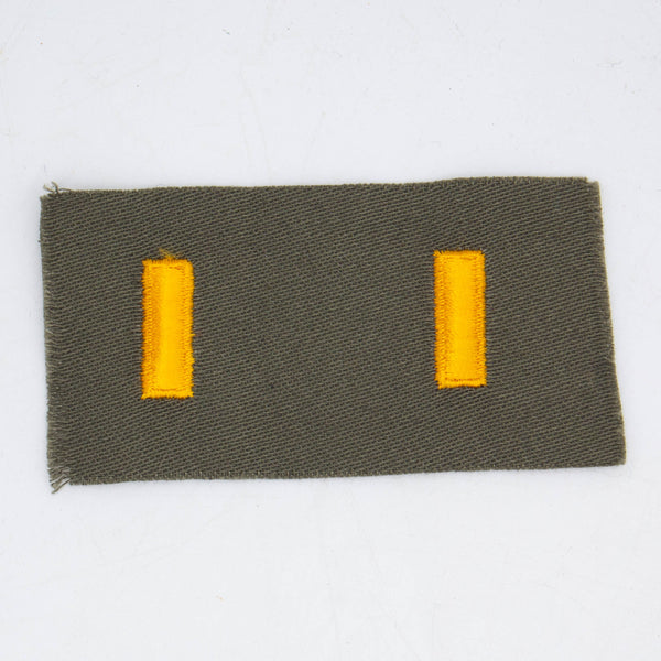60s Vintage 2nd Lieutenant Collar Insignia Patch Set