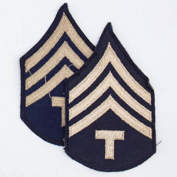 40s Vintage US Army Technical Sergeant Rank Patch Set – Omega Militaria
