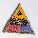 40s Vintage US Army 4th Armored Division Patch