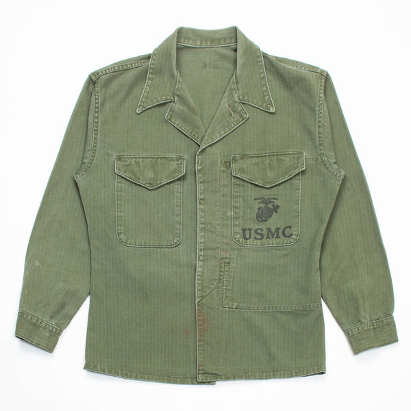 50s USMC P53 HBT Utility Shirt - Medium