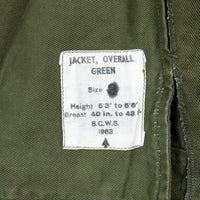 60s Vintage British Army Drill Overall Jacket - Medium