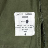 60s Vintage British Army Drill Overall Jacket - Medium