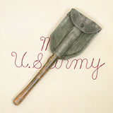 40s WW2 US Army M-1944 Entrenching Tool & Cover