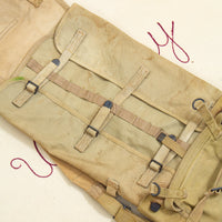 1918 Dated WWI US Army M1910 Doughboy Pack / Haversack w/ Meat Can Pouch & Extender