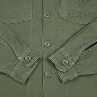 60s Vietnam War Vintage USMC 3rd Pattern OG-107 Utility Shirt - Small