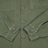60s Vietnam War Vintage USMC 3rd Pattern OG-107 Utility Shirt - Small