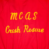 60s Vintage Red USMC ARFF Crash Rescue Coveralls - Medium