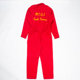60s Vintage Red USMC ARFF Crash Rescue Coveralls - Medium