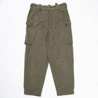 60s Vintage Dutch Army HBT Combat Trousers - 34x29