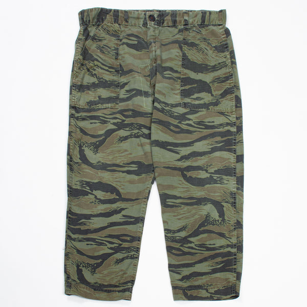 70s Vintage Hunting Tigerstripe Trousers - 38x26