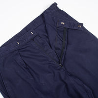80s Vintage Royal Navy Blue Working Dress Trousers - 36x32