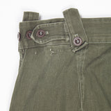 60s Vintage Dutch Army HBT Combat Trousers - 32x29