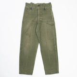 70s British Army Green Cotton Overall Trousers - 29x30