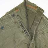 70s British Army Green Cotton Overall Trousers - 29x30