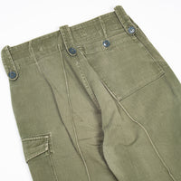 70s British Army Green Cotton Overall Trousers - 29x30
