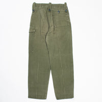 70s British Army Green Cotton Overall Trousers - 29x30