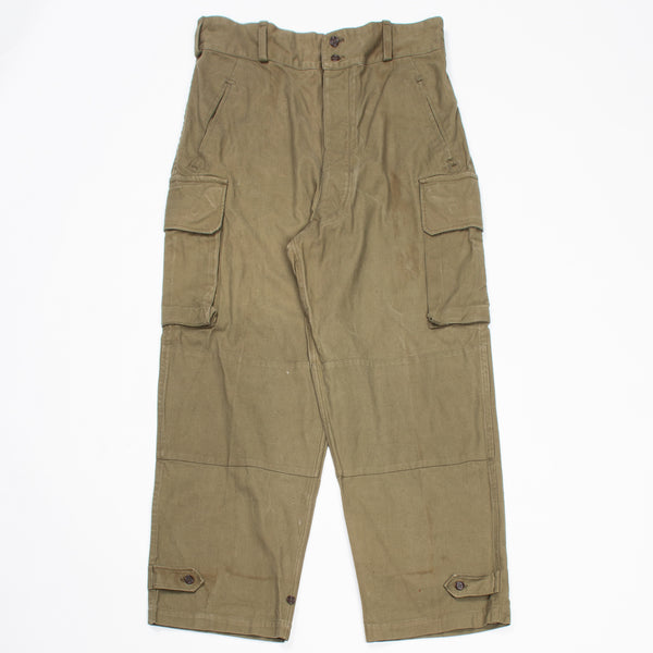 60s French Army M47 HBT Combat Trousers - 34x30